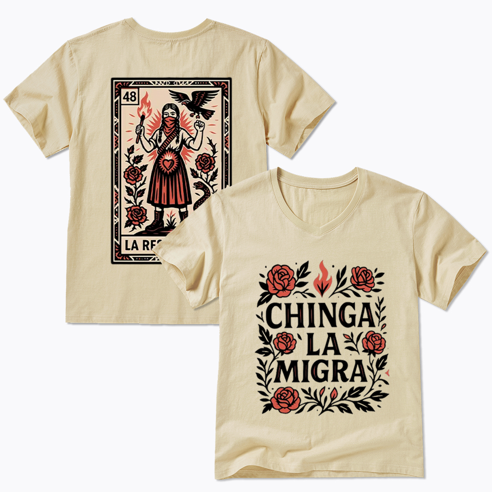 Chinga La Migra V-Neck Classic T-Shirt