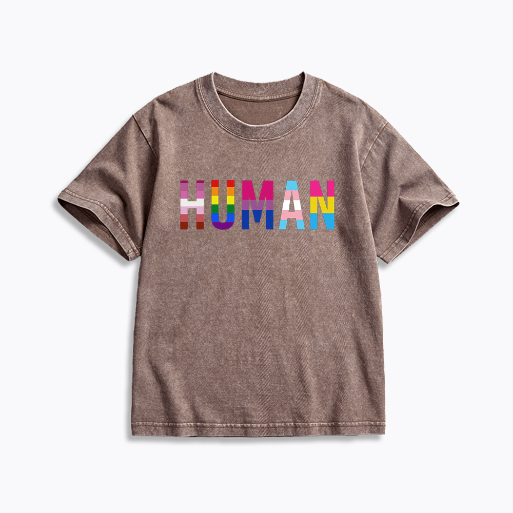 Human Rights Kids Washed T-Shirt