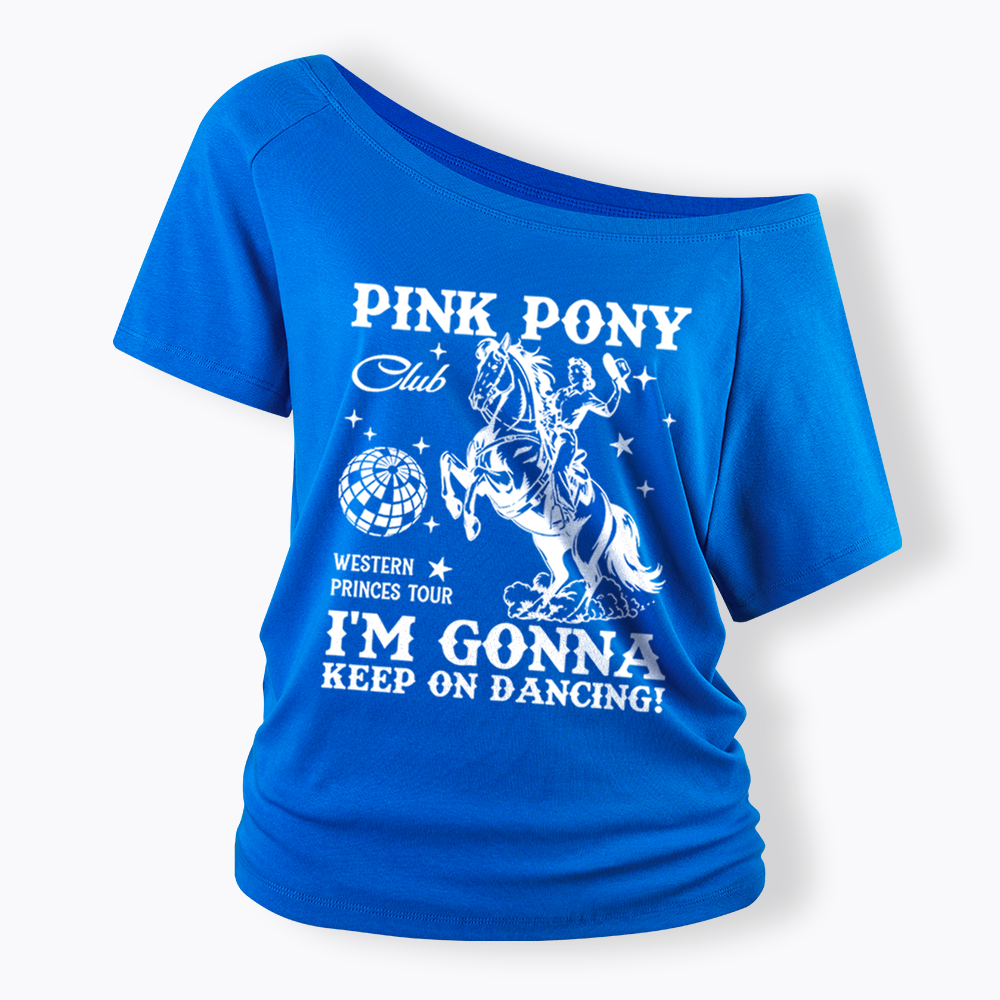 Pink Pony Club Off Shoulder T-shirt