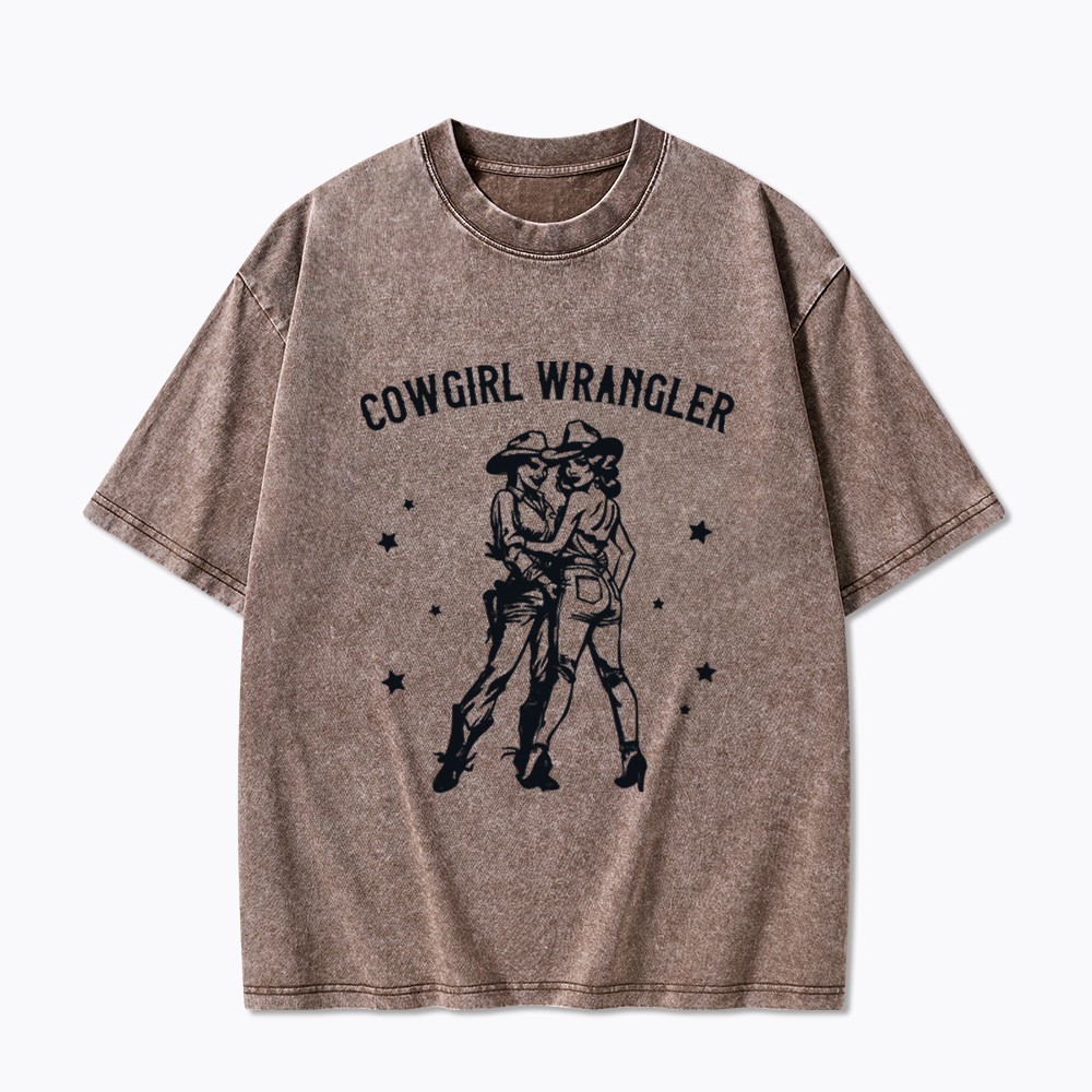 Gay Cowgirl Washed T-Shirt