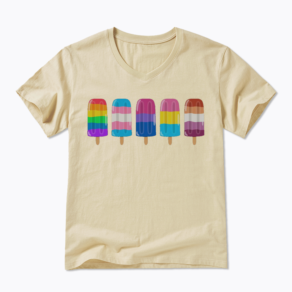 Pride Ice Pops V-Neck Classic T-Shirt