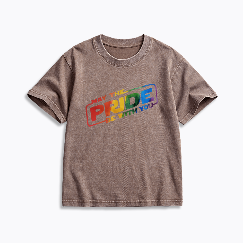 Rainbow Pride Kids Washed T-Shirt