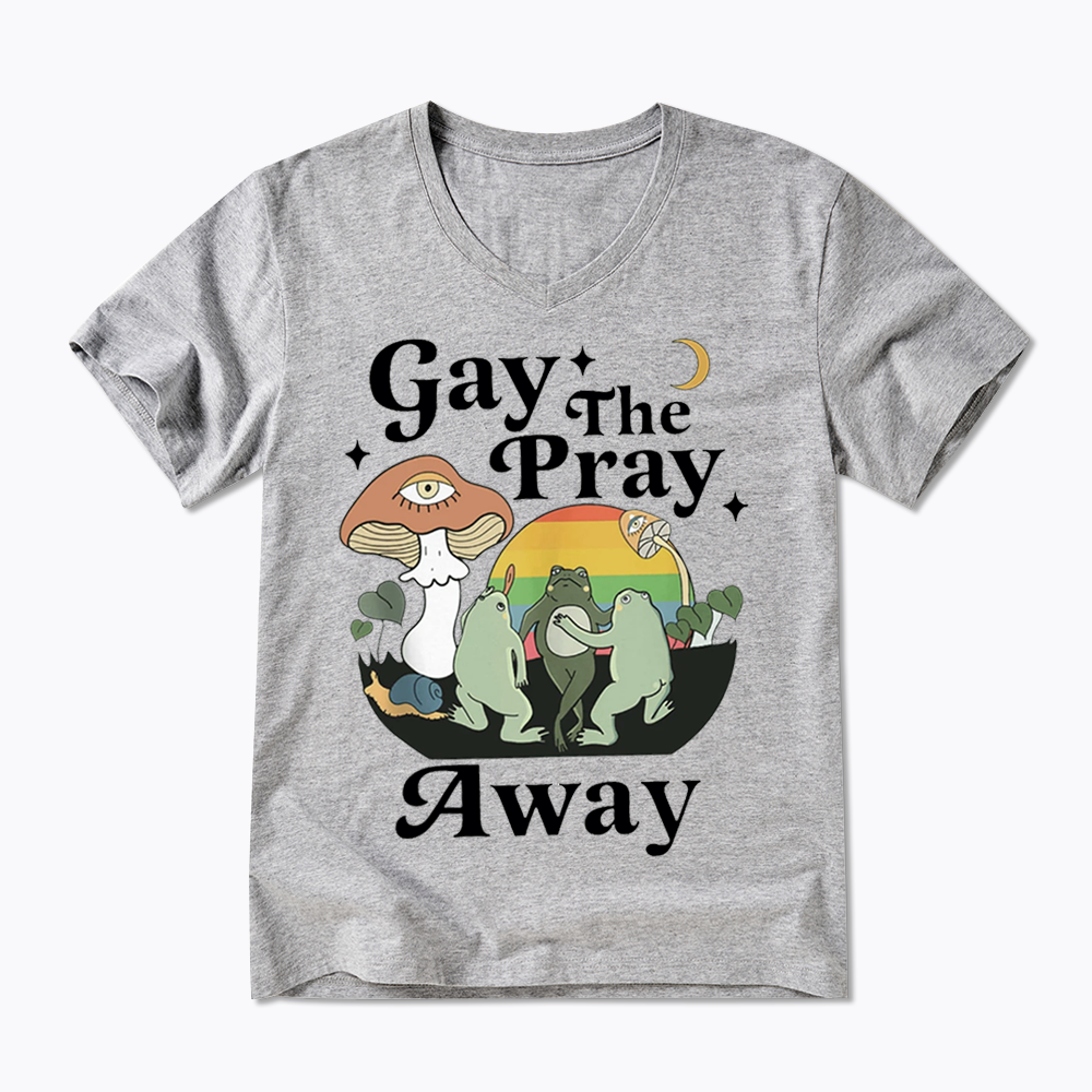 Pray Away V-Neck Classic T-Shirt