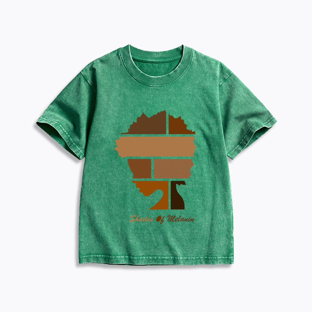Shades Of Melanin Kids Washed T-Shirt