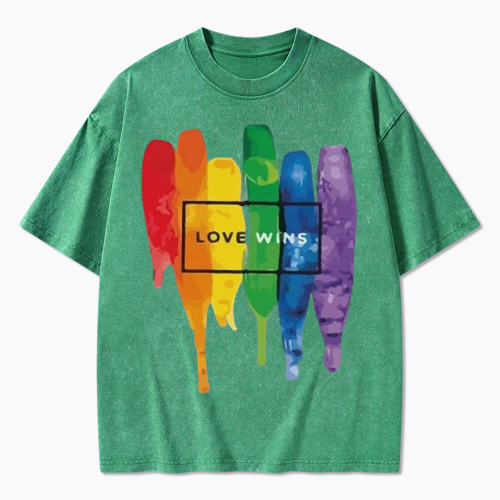 Love Wins Washed T-Shirt