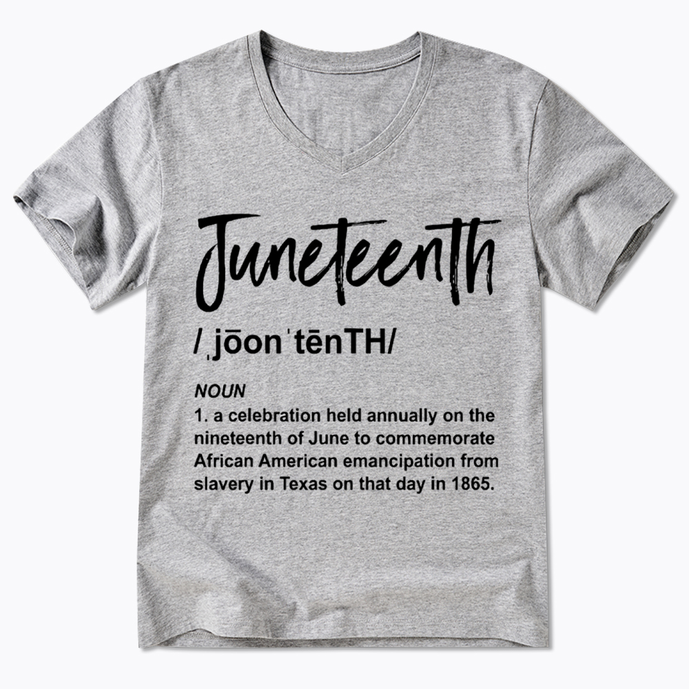 Black History Juneteenth 1865 V-Neck Classic T-Shirt