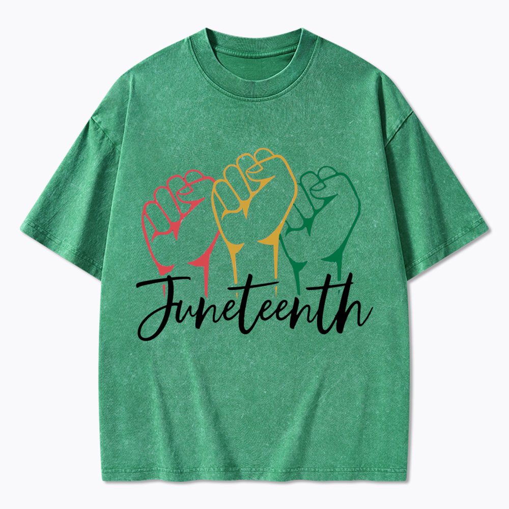 Juneteenth Black History Washed T-Shirt