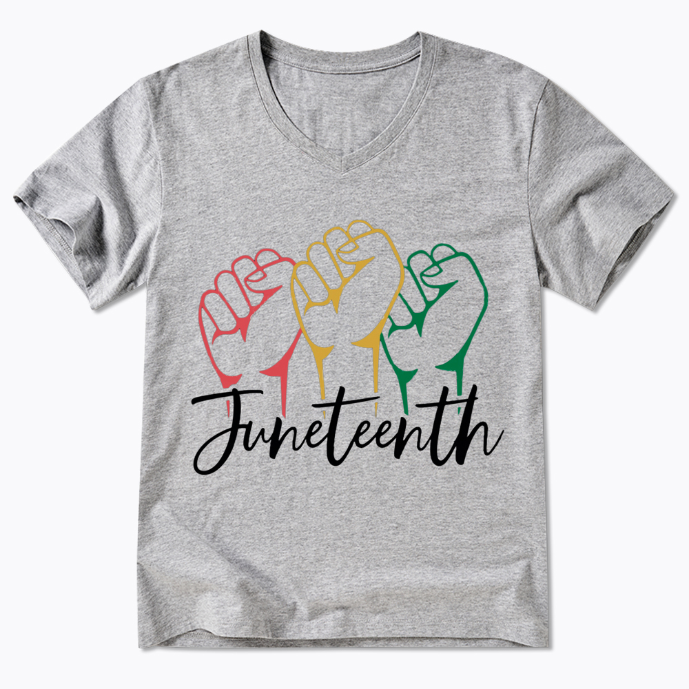 Juneteenth Black History V-Neck Classic T-Shirt