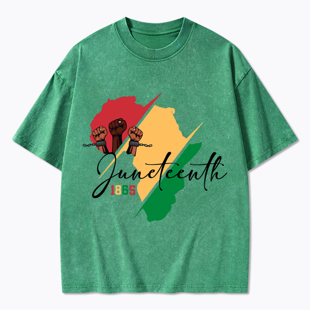 Black Culture Juneteenth Washed T-Shirt