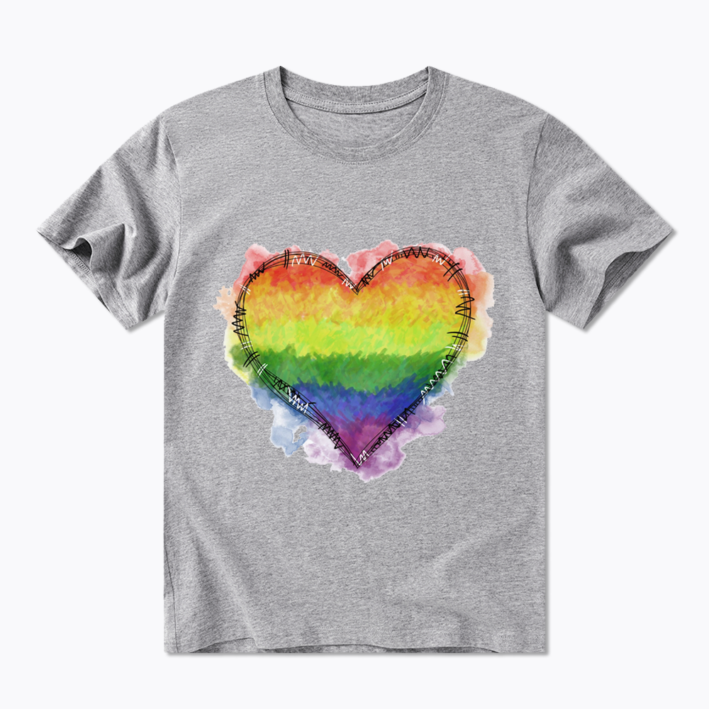 Rainbow Heart Classic T-Shirt