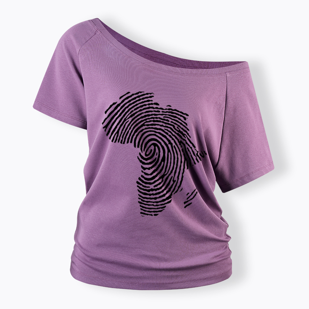 Black History African Off Shoulder T-shirt