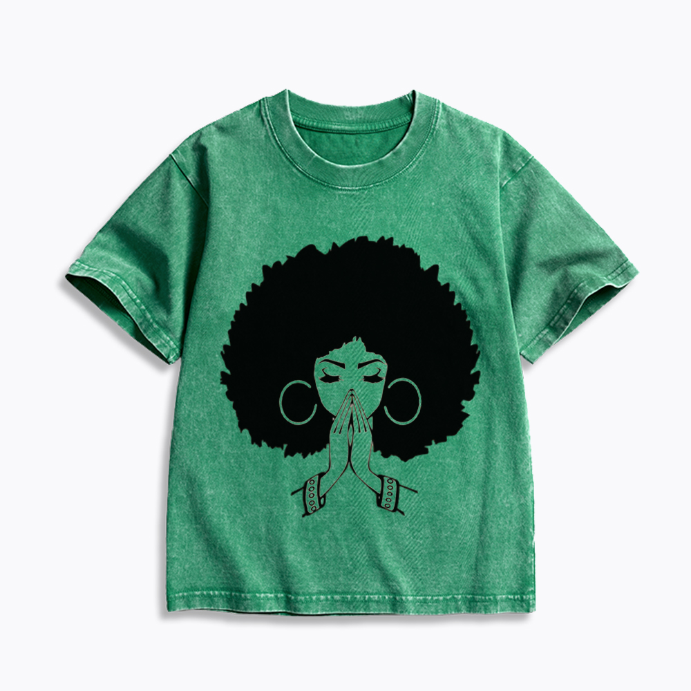 Black Girl Magic Kids Washed T-Shirt