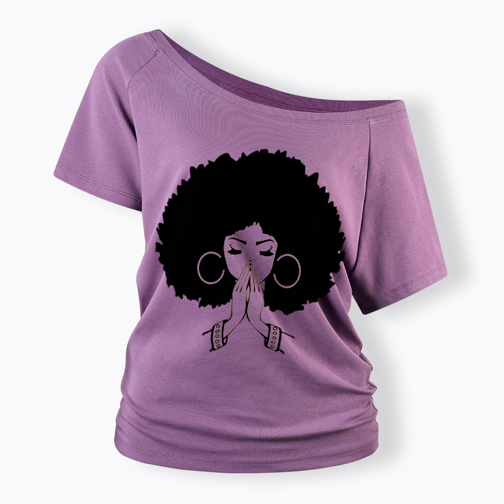 Black Girl Magic Off Shoulder T-shirt
