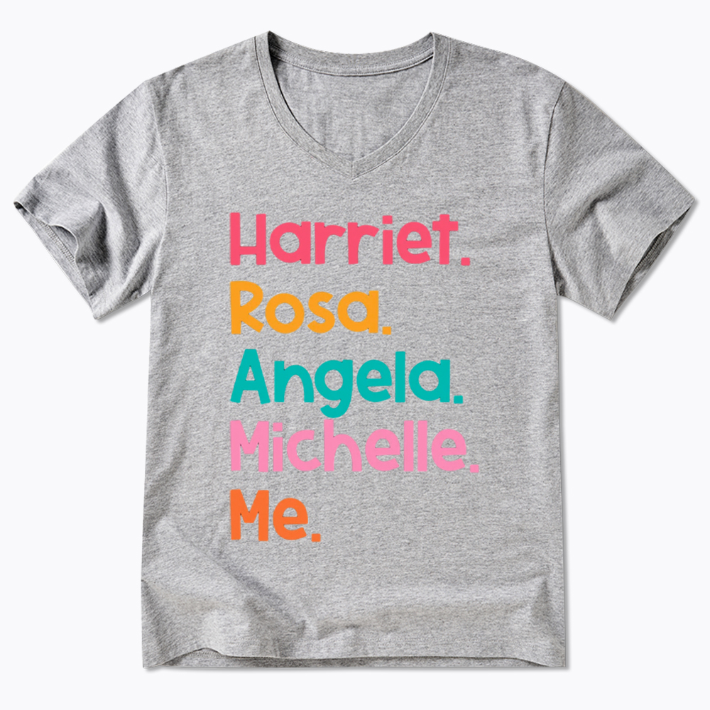 Women Leaders Harriet Rosa Angela Michelle Me V-Neck Classic T-Shirt
