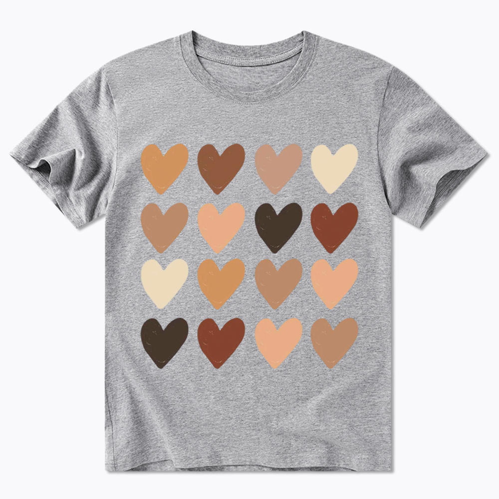 Skin Tone Hearts Racial Equality Classic T-Shirt