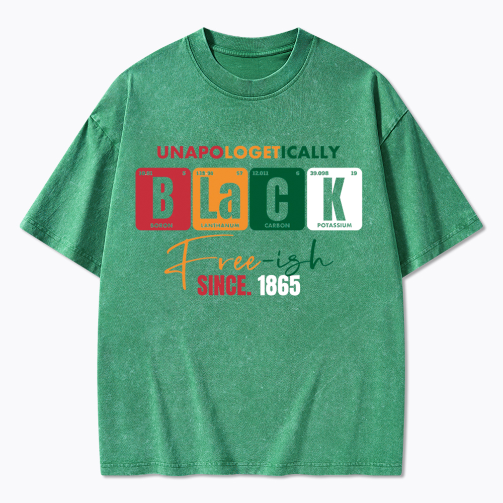 Unapologetically Black Free‑ish Since 1865 Washed T-Shirt