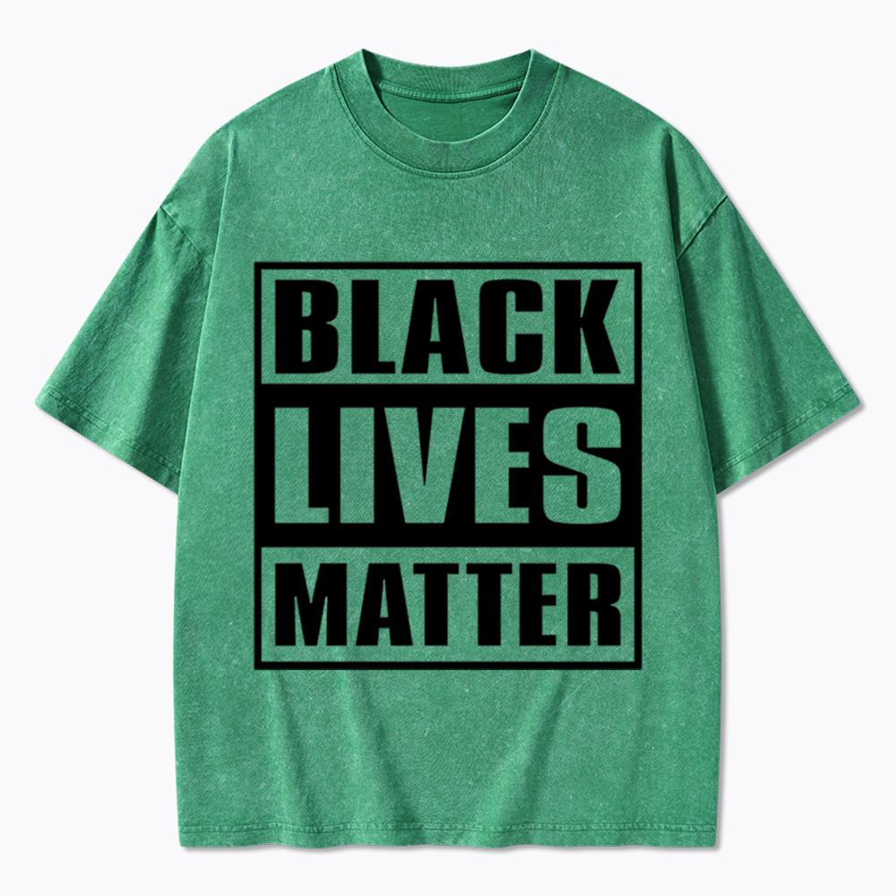 Black Lives Matter Equality Rights Washed T-Shirt