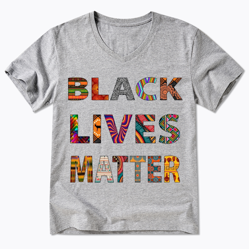 Black Lives Matter Diversity V-Neck Classic T-Shirt