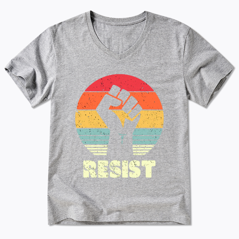Resist Fist V-Neck Classic T-Shirt
