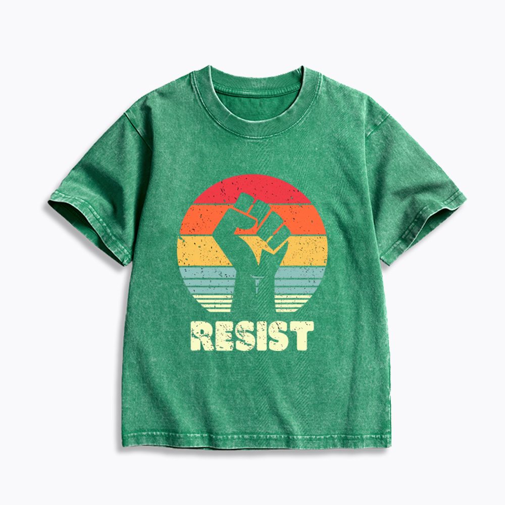 Resist Fist Kids Washed T-Shirt