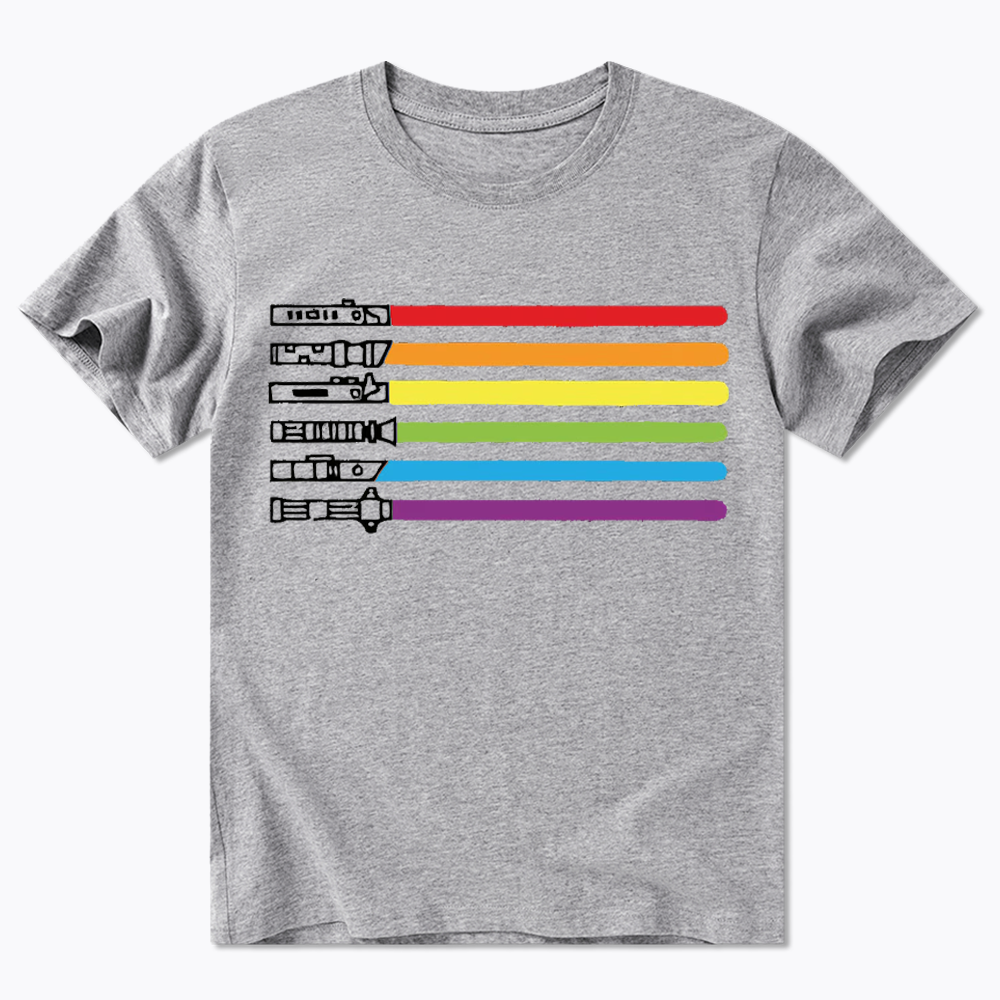 Rainbow Lightsaber Classic T-Shirt