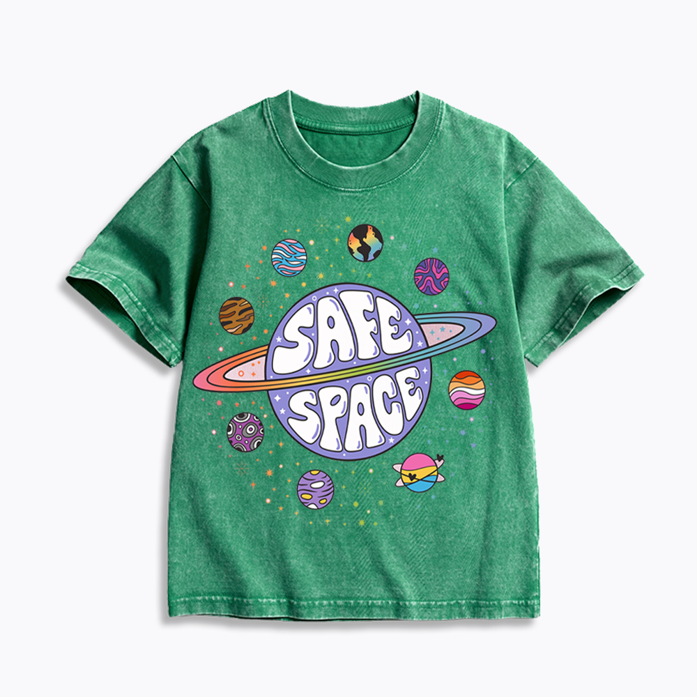 Safe Space Kids Washed T-Shirt 