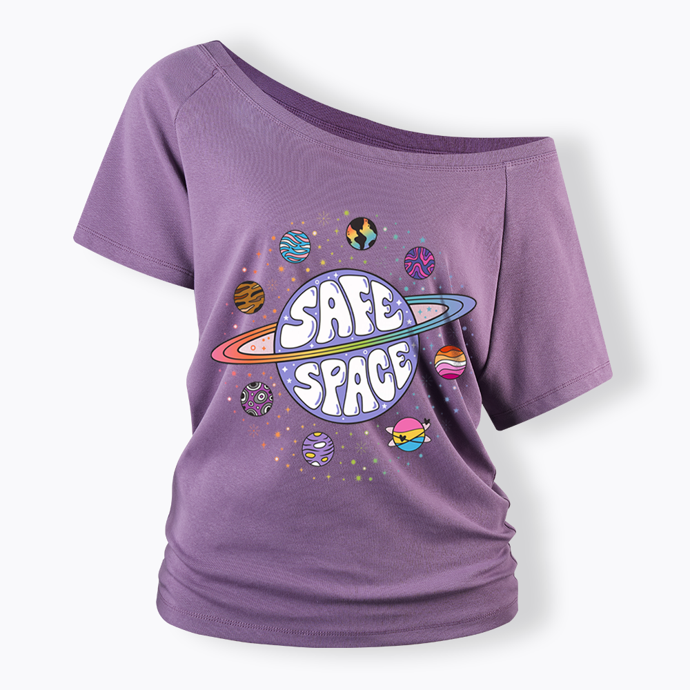 Safe Space Off Shoulder T-shirt