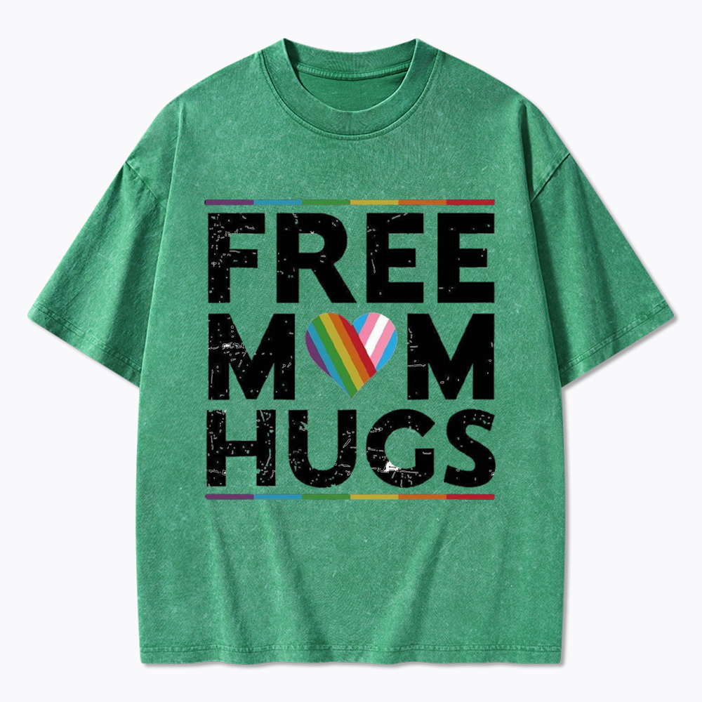 Free Mom Hugs Washed T-Shirt