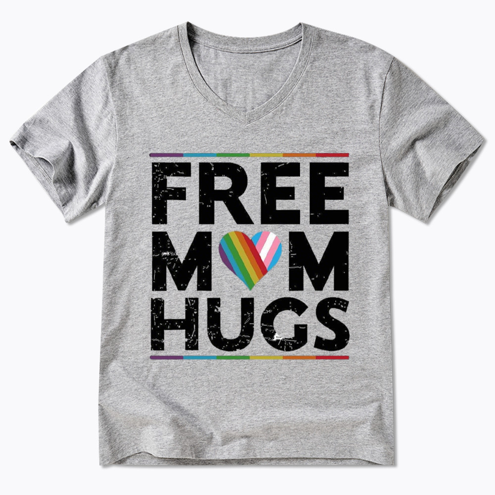 Free Mom Hugs V-Neck Classic T-Shirt