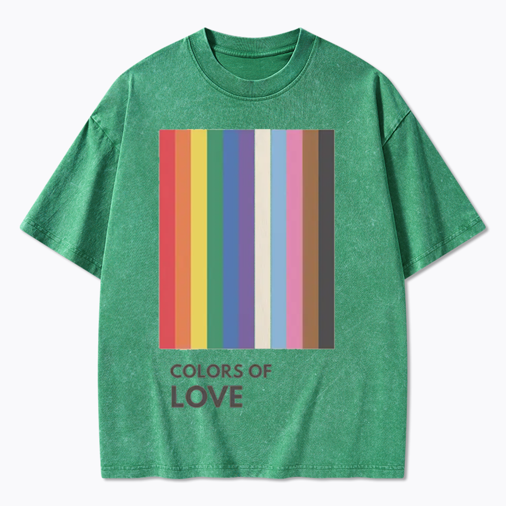 Colors of Love Washed T-Shirt