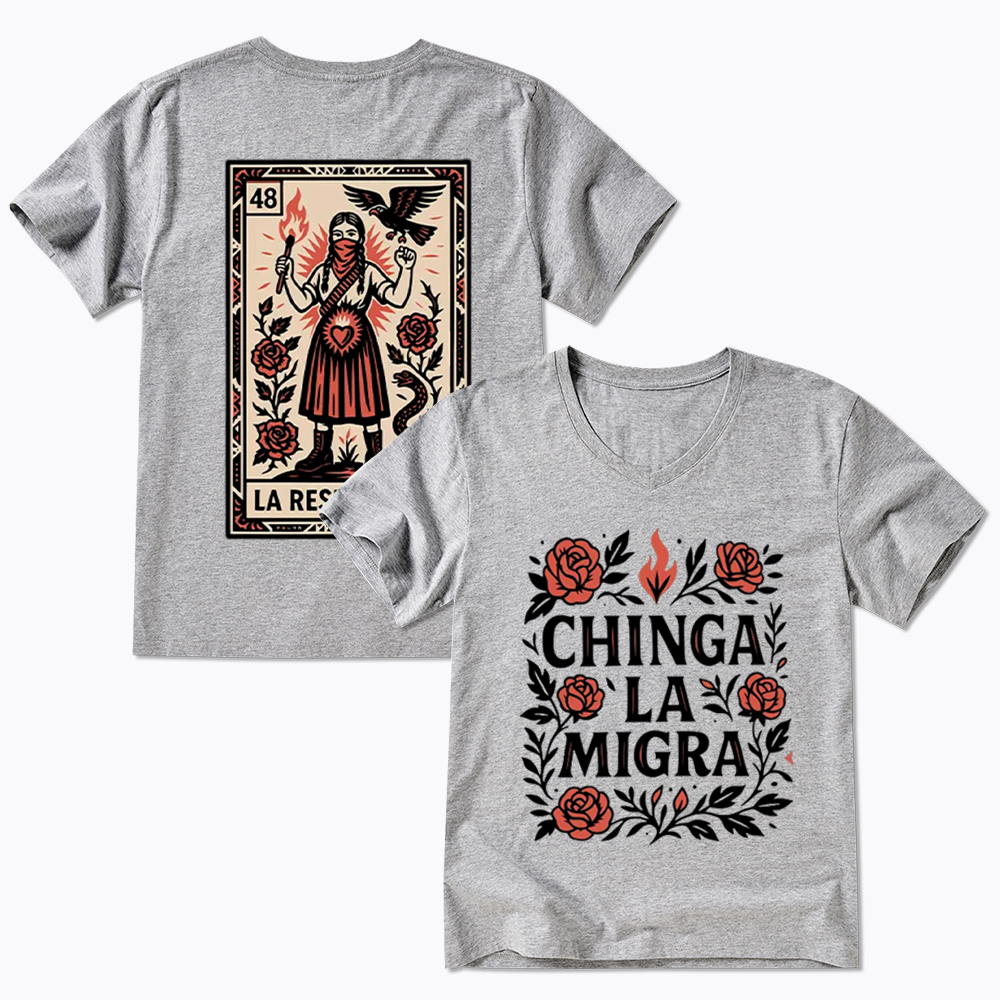 Chinga La Migra V-Neck Classic T-Shirt