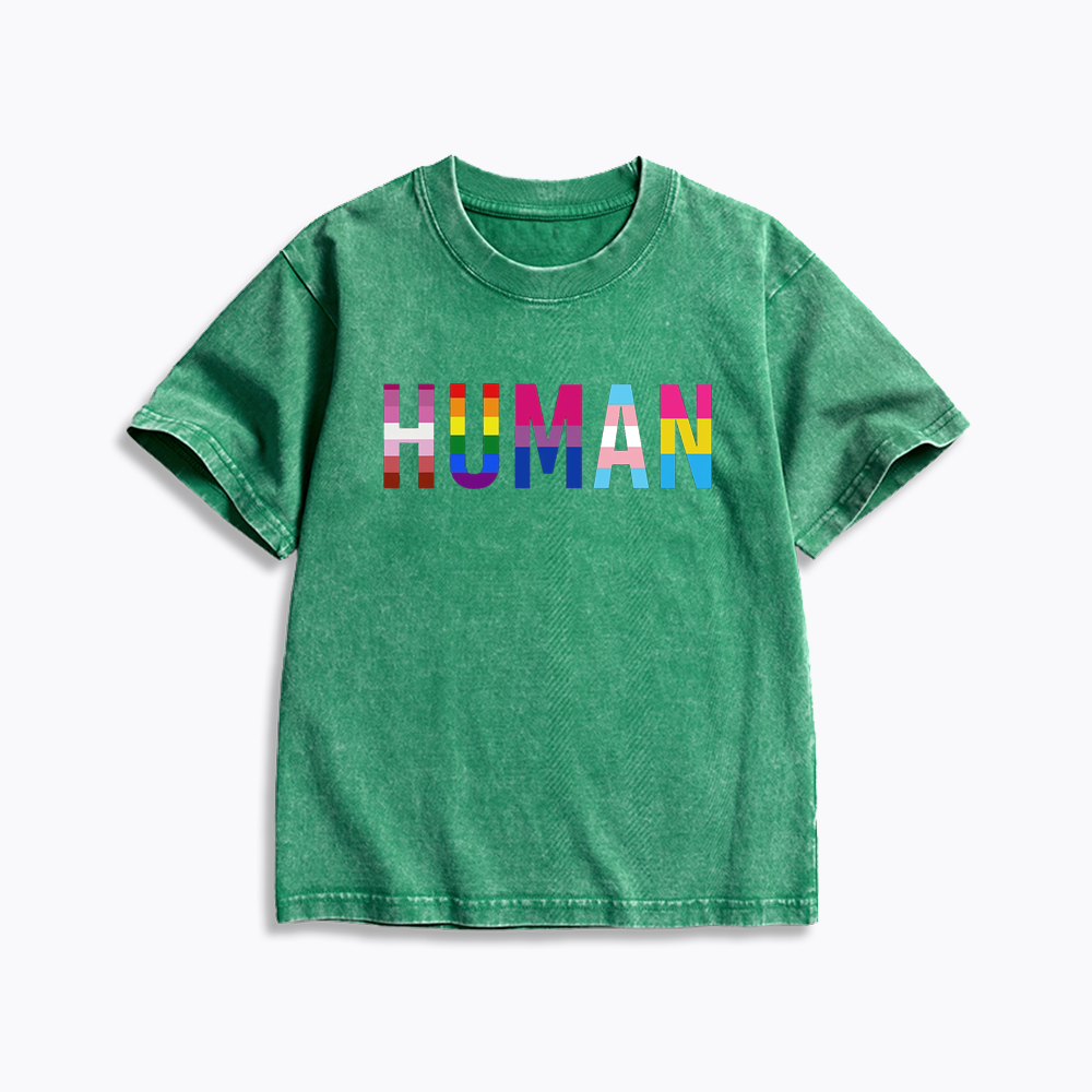 Human Rights Kids Washed T-Shirt