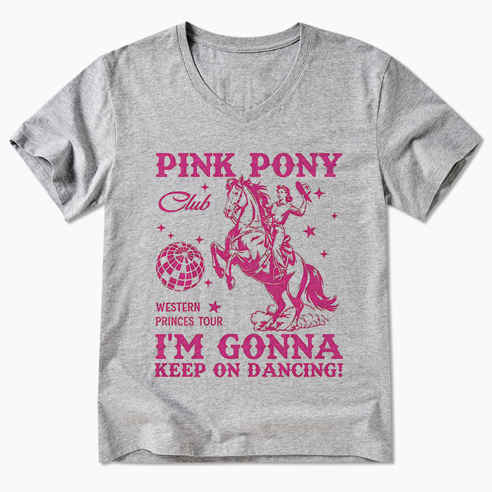 Pink Pony Club V-Neck Classic T-Shirt