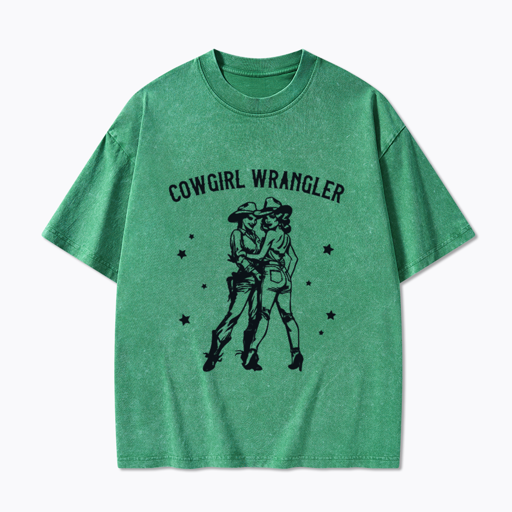 Gay Cowgirl Washed T-Shirt