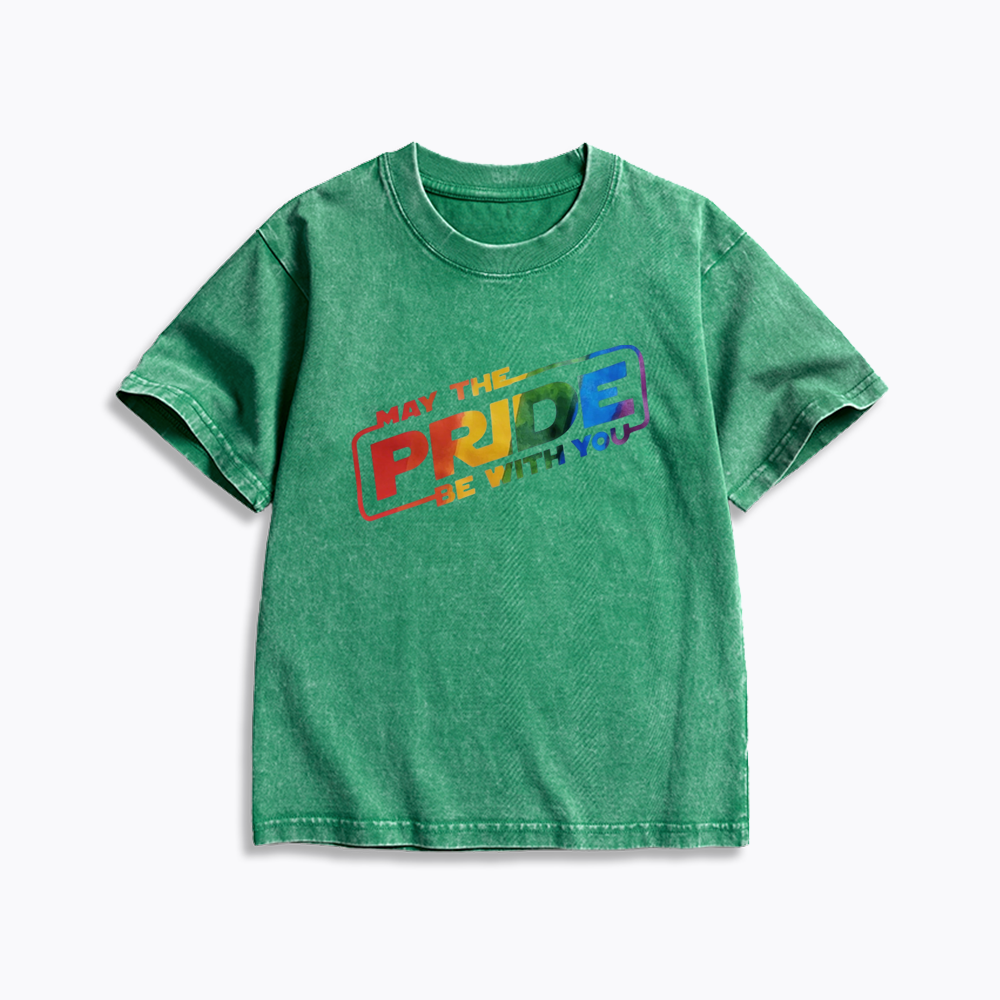 Rainbow Pride Kids Washed T-Shirt