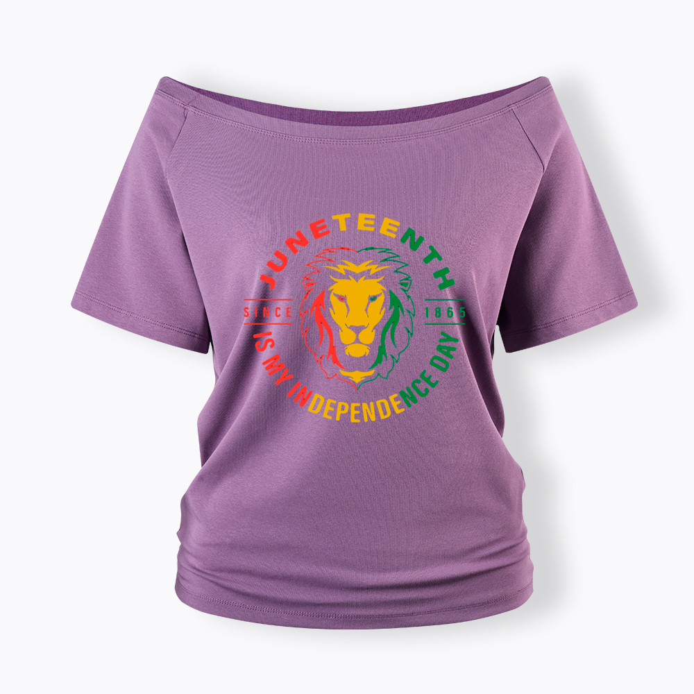 Juneteenth History Off Shoulder T-shirt