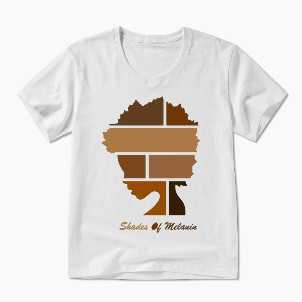 Shades Of Melanin V-Neck Classic T-Shirt