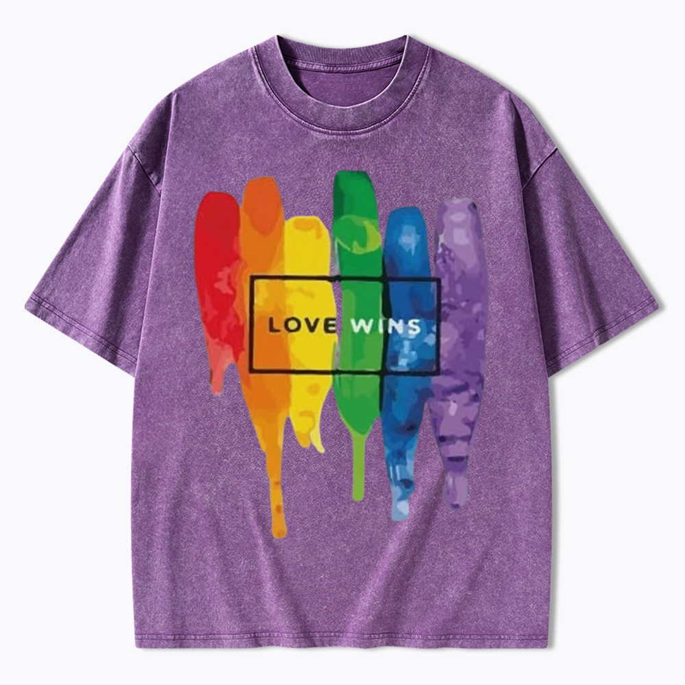 Love Wins Washed T-Shirt