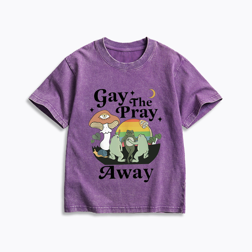 Pray Away Kids Washed T-Shirt