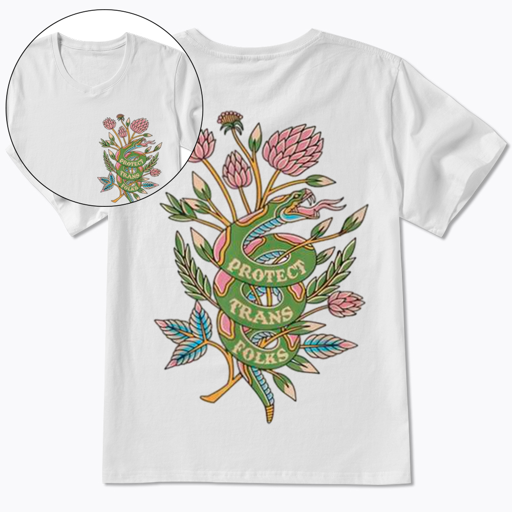 Protect Trans Folks V-Neck Classic T-Shirt