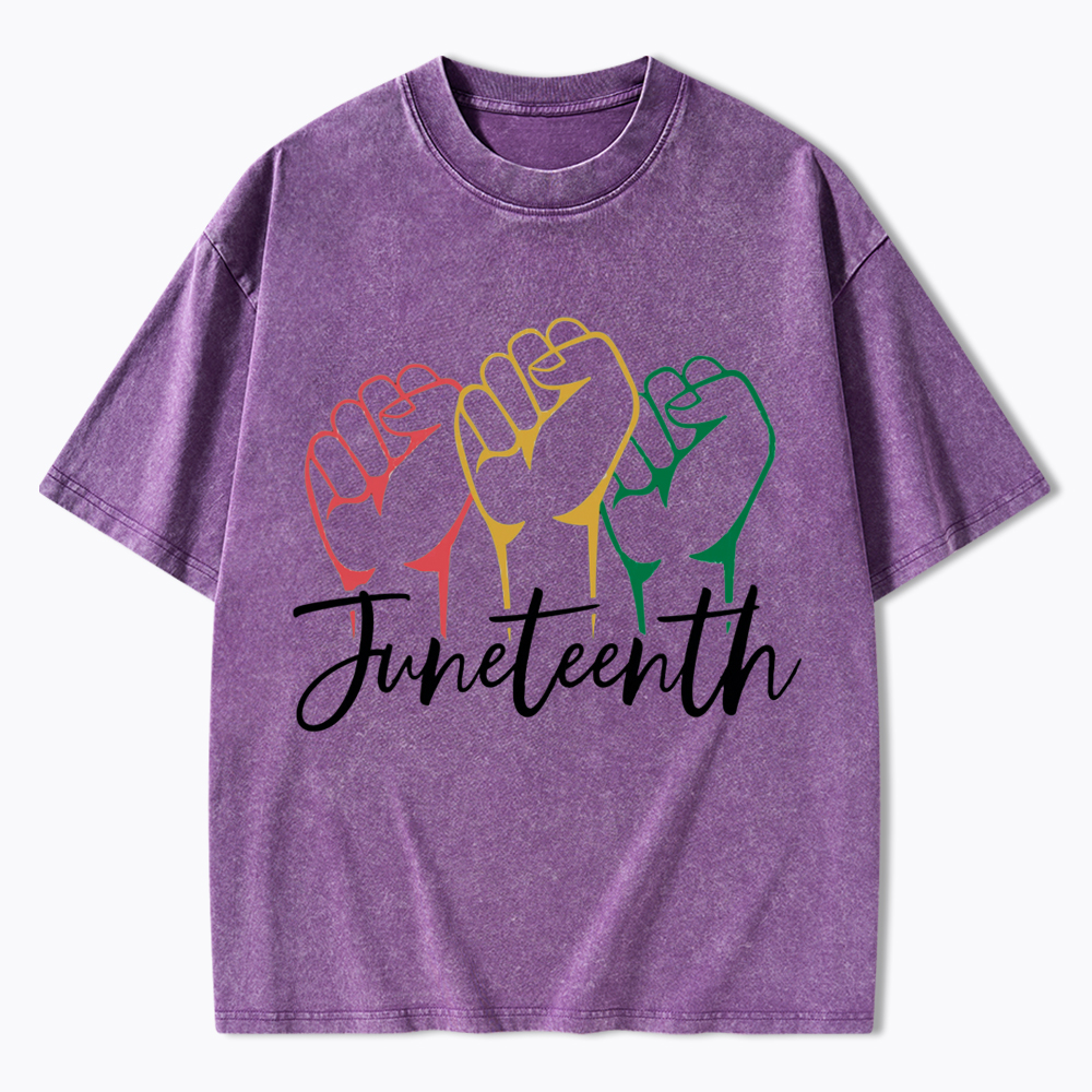 Juneteenth Black History Washed T-Shirt