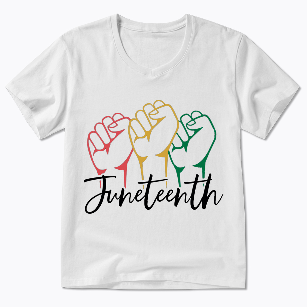 Juneteenth Black History V-Neck Classic T-Shirt
