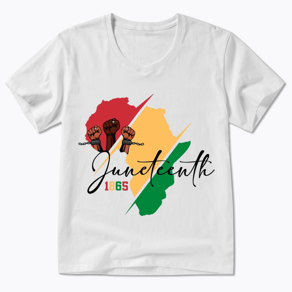 Black Culture Juneteenth V-Neck Classic T-Shirt
