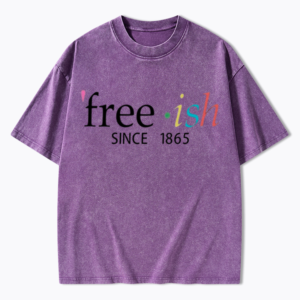 Freeish Juneteenth Since 1865 Washed T-Shirt