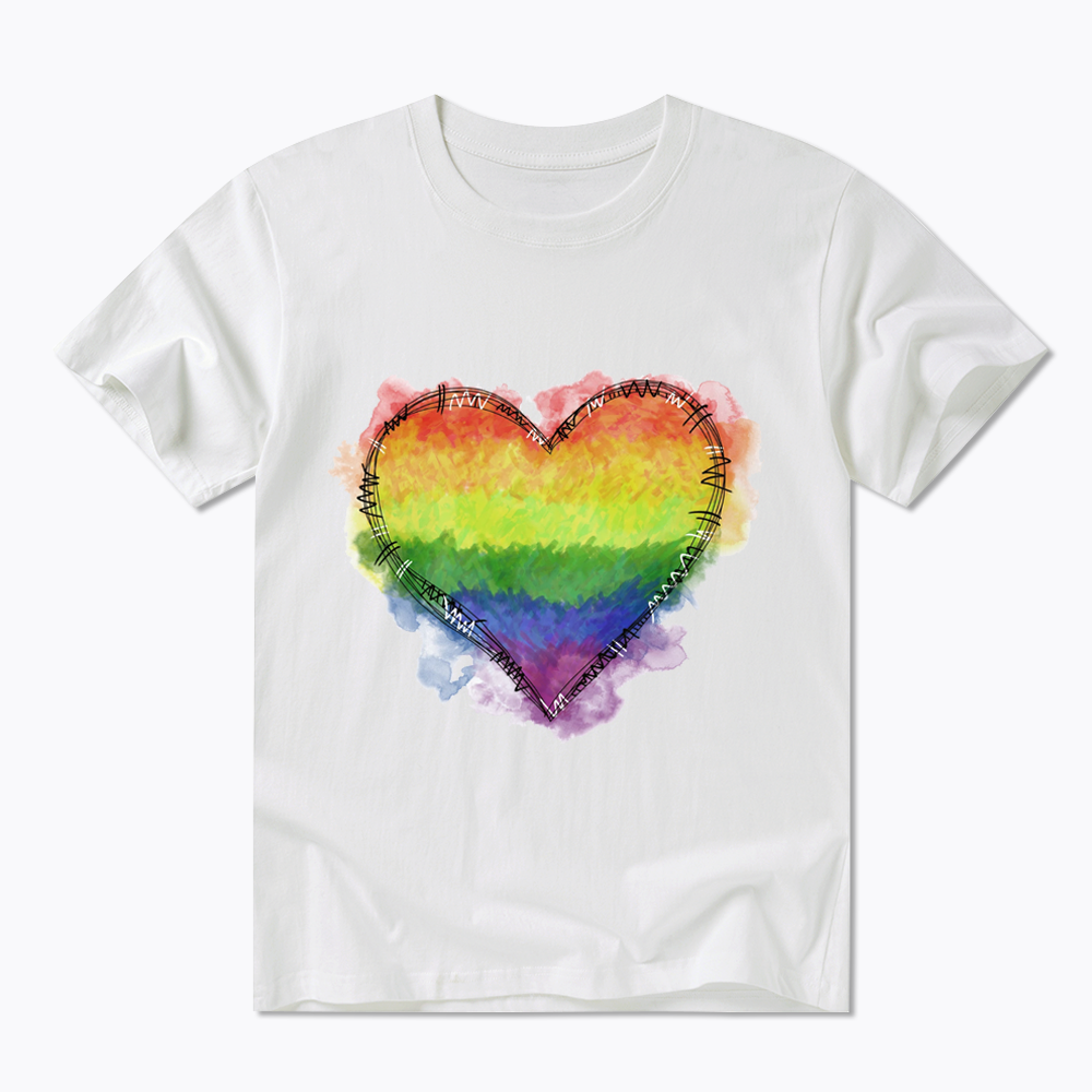 Rainbow Heart Classic T-Shirt