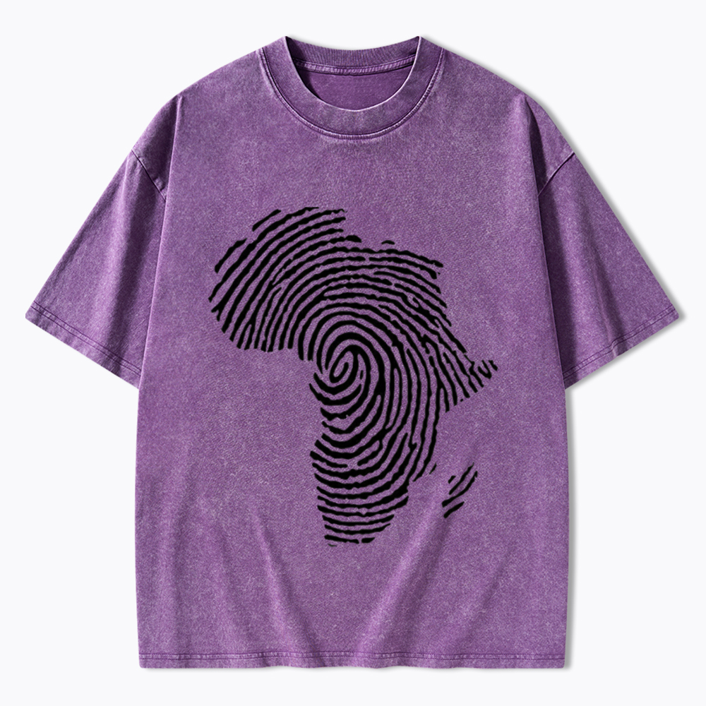 Black History African Washed T-Shirt