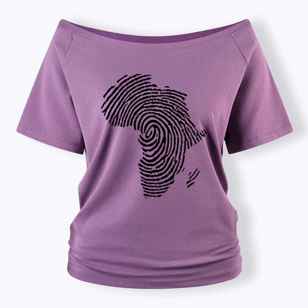Black History African Off Shoulder T-shirt