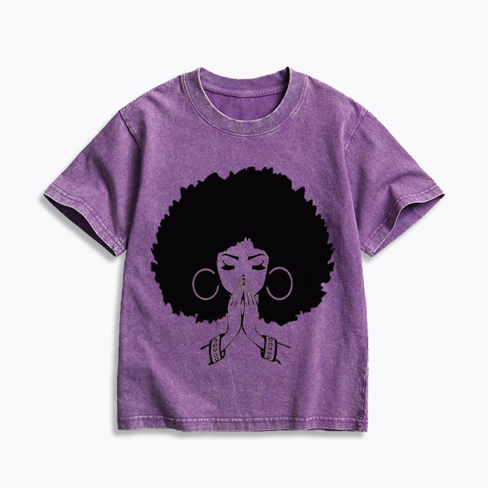 Black Girl Magic Kids Washed T-Shirt