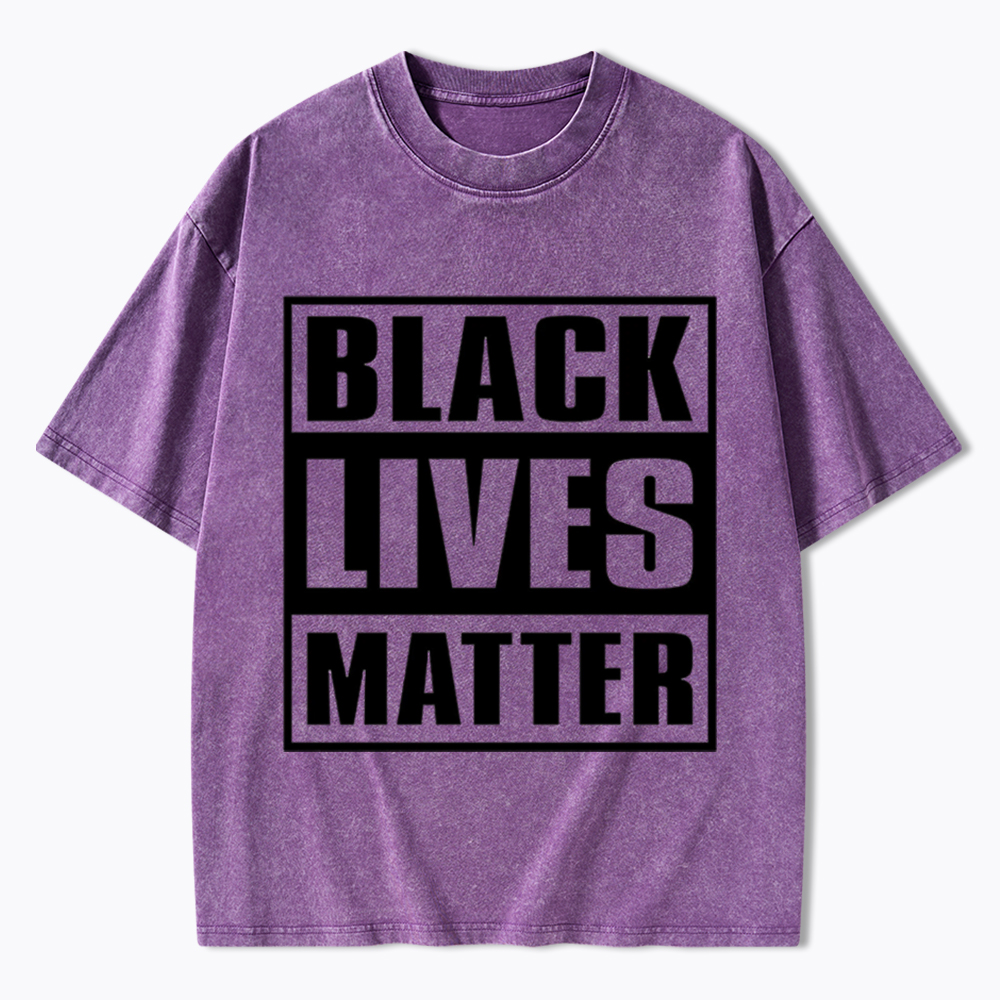 Black Lives Matter Equality Rights Washed T-Shirt