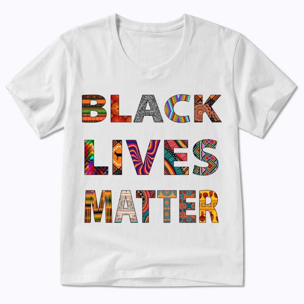 Black Lives Matter Diversity V-Neck Classic T-Shirt